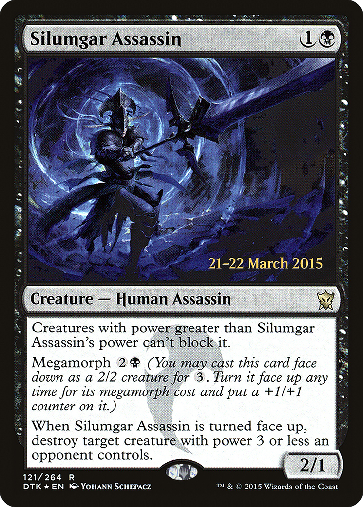 Silumgar Assassin (PRE-121) [Dragons of Tarkir Promos] Foil MTG Single Wizards of the Coast