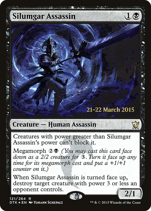Silumgar Assassin (PRE-121) [Dragons of Tarkir Promos] Foil MTG Single Wizards of the Coast