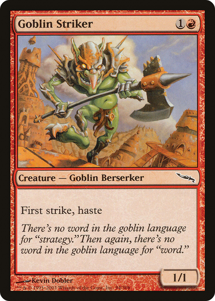 Goblin Striker (MRD-094) [Mirrodin] MTG Single Wizards of the Coast