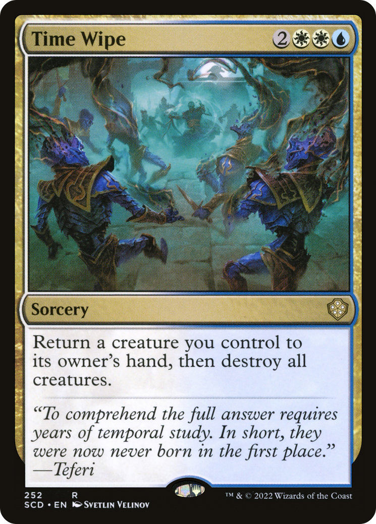 Time Wipe (SCD-252) [Starter Commander Decks] MTG Single Wizards of the Coast