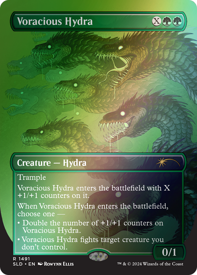 Voracious Hydra (SLD-1491★) [Secret Lair] Drop (Borderless) Foil MTG Single Wizards of the Coast