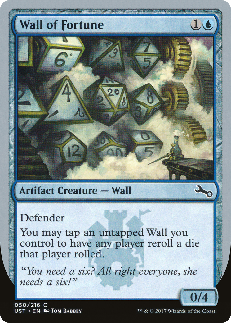 Wall of Fortune (UST-050) [Unstable] MTG Single Wizards of the Coast