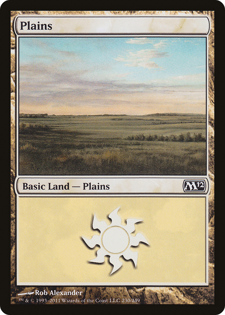 Plains (230) (M12-230) [Magic 2012] Foil MTG Single Wizards of the Coast