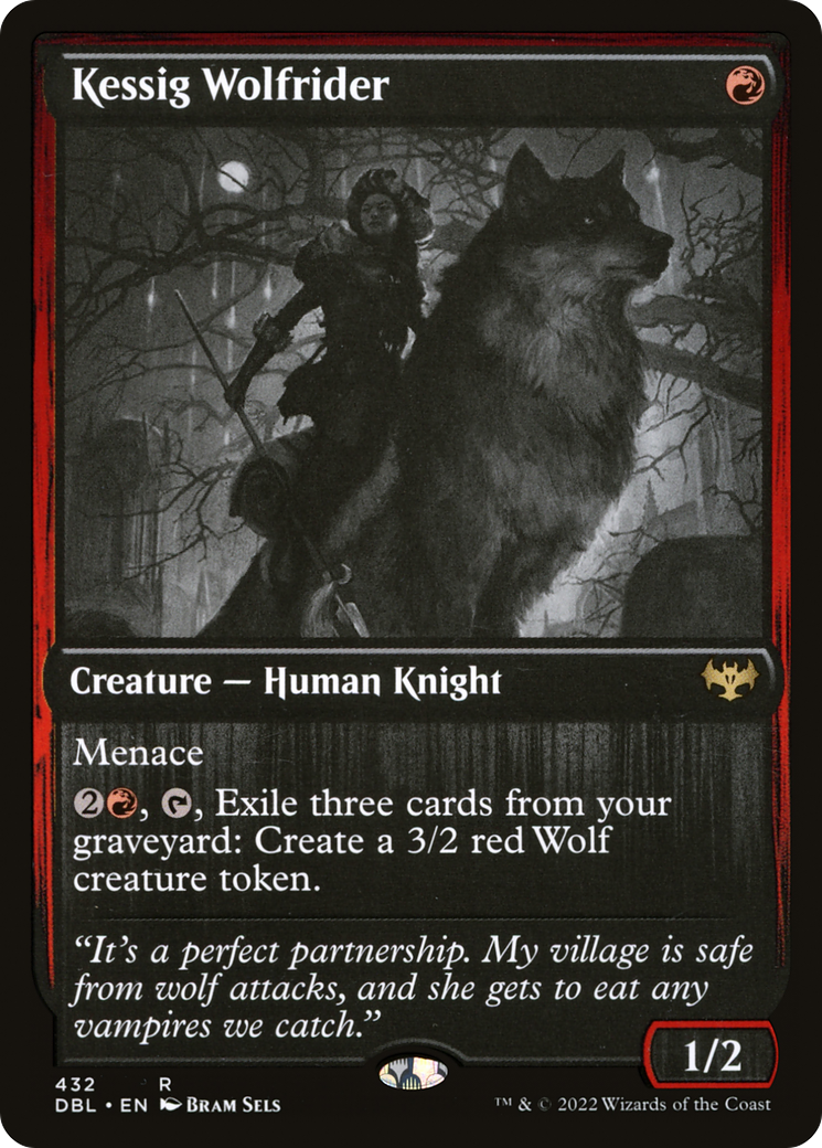 Kessig Wolfrider (DBL-432) [Innistrad: Double Feature] Foil MTG Single Wizards of the Coast
