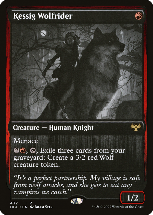 Kessig Wolfrider (DBL-432) [Innistrad: Double Feature] MTG Single Wizards of the Coast