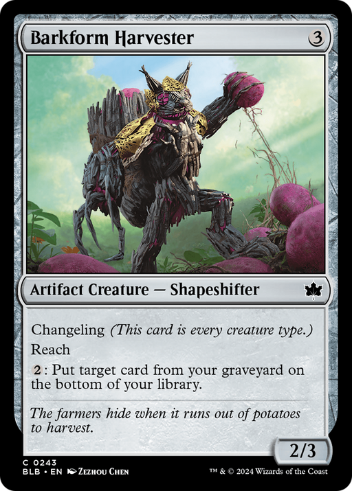 Barkform Harvester (BLB-243) [Bloomburrow] Foil MTG Single Wizards of the Coast