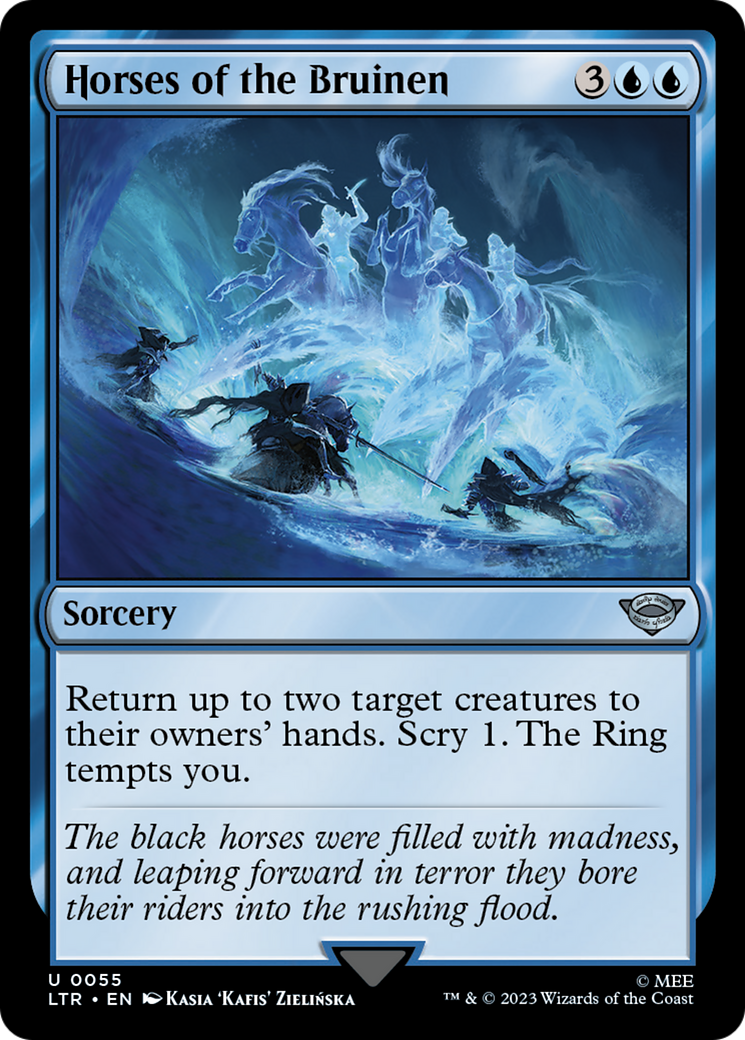 Horses of the Bruinen (LTR-055) [The Lord of the Rings: Tales of Middle-earth] Foil MTG Single Wizards of the Coast