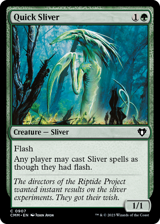 Quick Sliver (CMM-907) [Commander Masters] MTG Single Wizards of the Coast