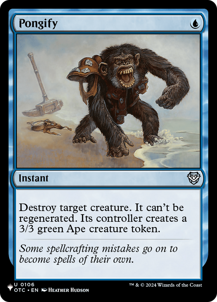 Pongify (OTC) (LIST-106) [Mystery Booster] The List Reprints MTG Single Wizards of the Coast