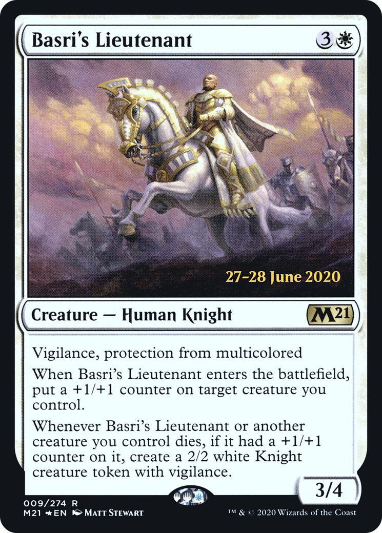 Basri's Lieutenant (PRE-009) [Core Set 2021 Promos] Foil MTG Single Wizards of the Coast