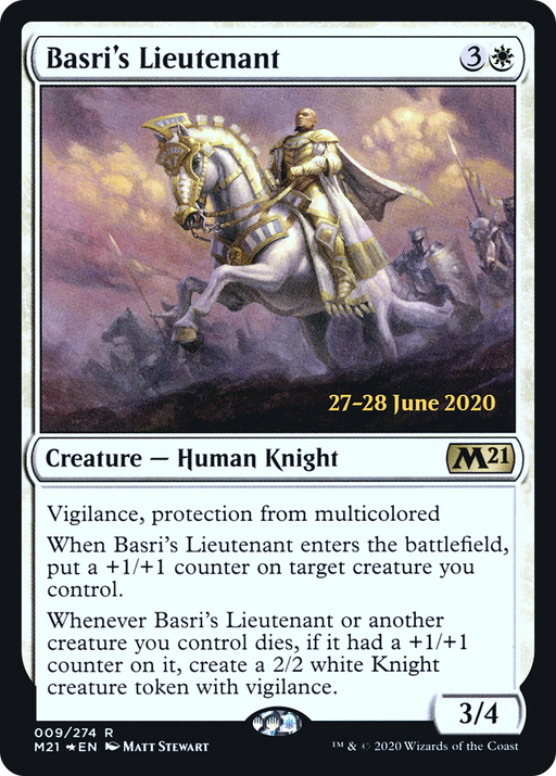 Basri's Lieutenant (PRE-009) [Core Set 2021 Promos] Foil MTG Single Wizards of the Coast