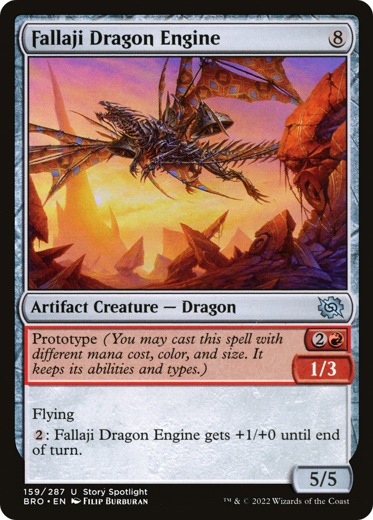 Fallaji Dragon Engine (BRO-159) [The Brothers' War] Foil MTG Single Wizards of the Coast