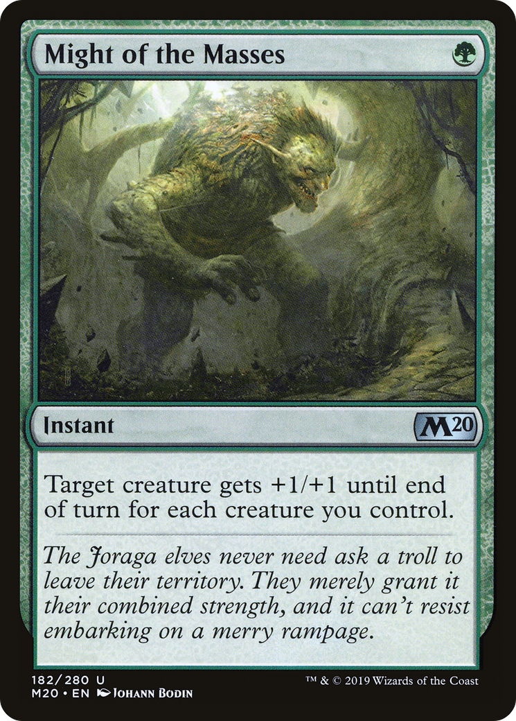 Might of the Masses (M20-182) [Core Set 2020] MTG Single Wizards of the Coast