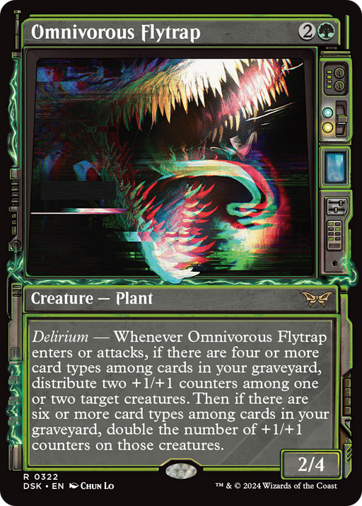 Omnivorous Flytrap (DSK-322) [Duskmourn: House of Horror] (Showcase) MTG Single Wizards of the Coast