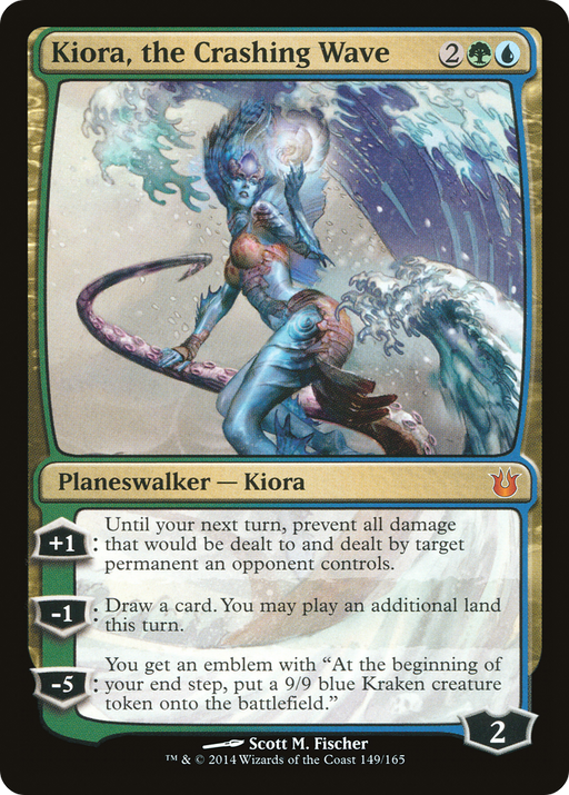 Kiora, the Crashing Wave (BNG-149) [Born of the Gods] Foil MTG Single Wizards of the Coast