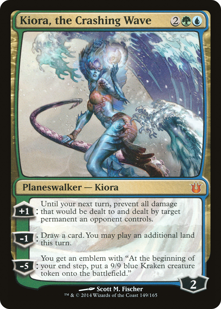 Kiora, the Crashing Wave (BNG-149) [Born of the Gods] MTG Single Wizards of the Coast