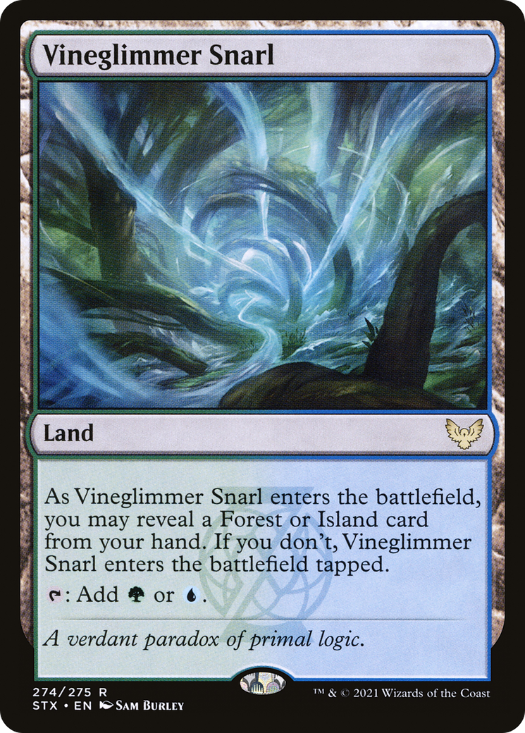 Vineglimmer Snarl (STX-274) [Strixhaven: School of Mages] MTG Single Wizards of the Coast