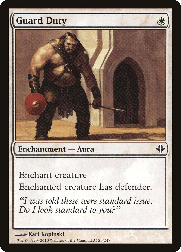 Guard Duty (ROE-023) [Rise of the Eldrazi] MTG Single Wizards of the Coast