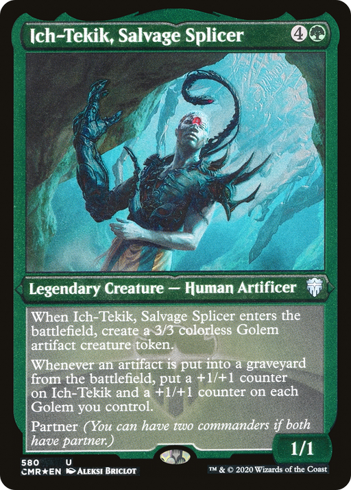 Ich-Tekik, Salvage Splicer (Foil Etched) (CMR-580) [Commander Legends] Foil MTG Single Wizards of the Coast