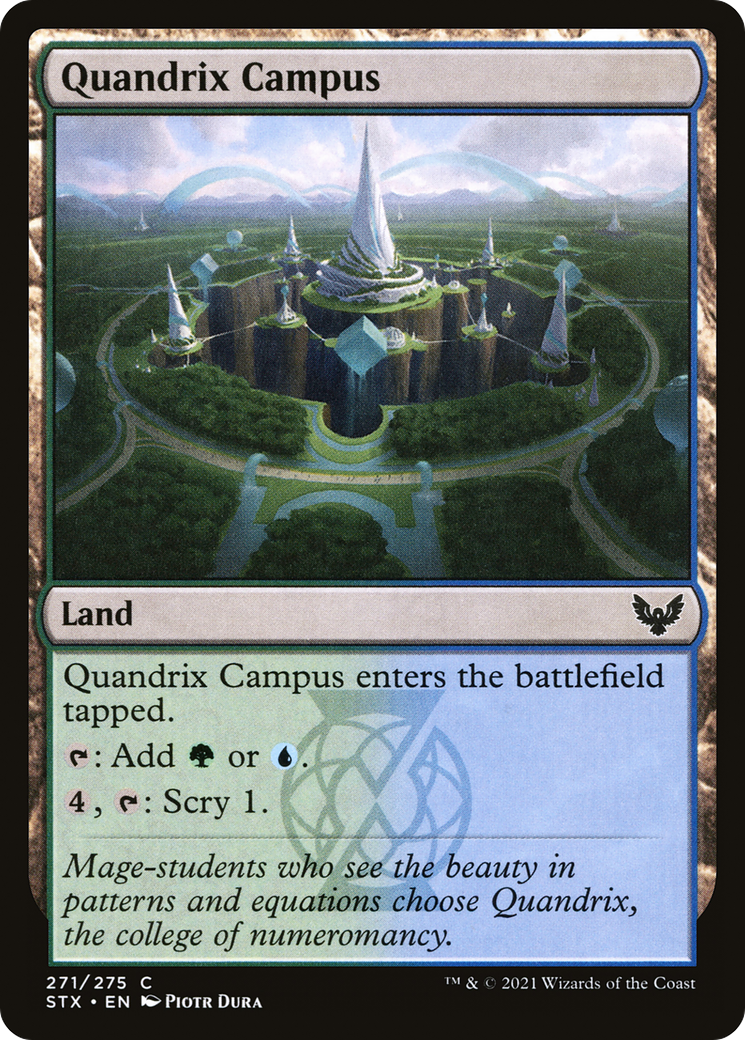 Quandrix Campus (STX-271) [Strixhaven: School of Mages] MTG Single Wizards of the Coast