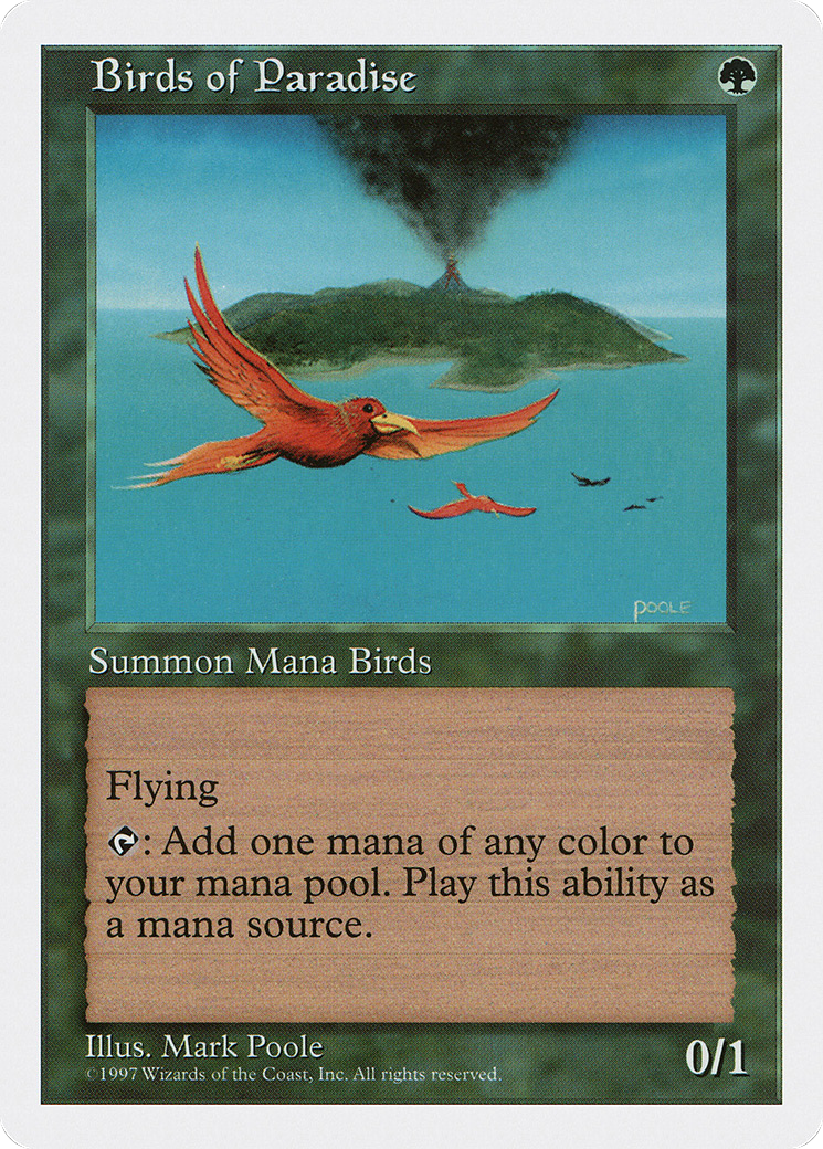 Birds of Paradise (5ED-142) [Fifth Edition] MTG Single Wizards of the Coast
