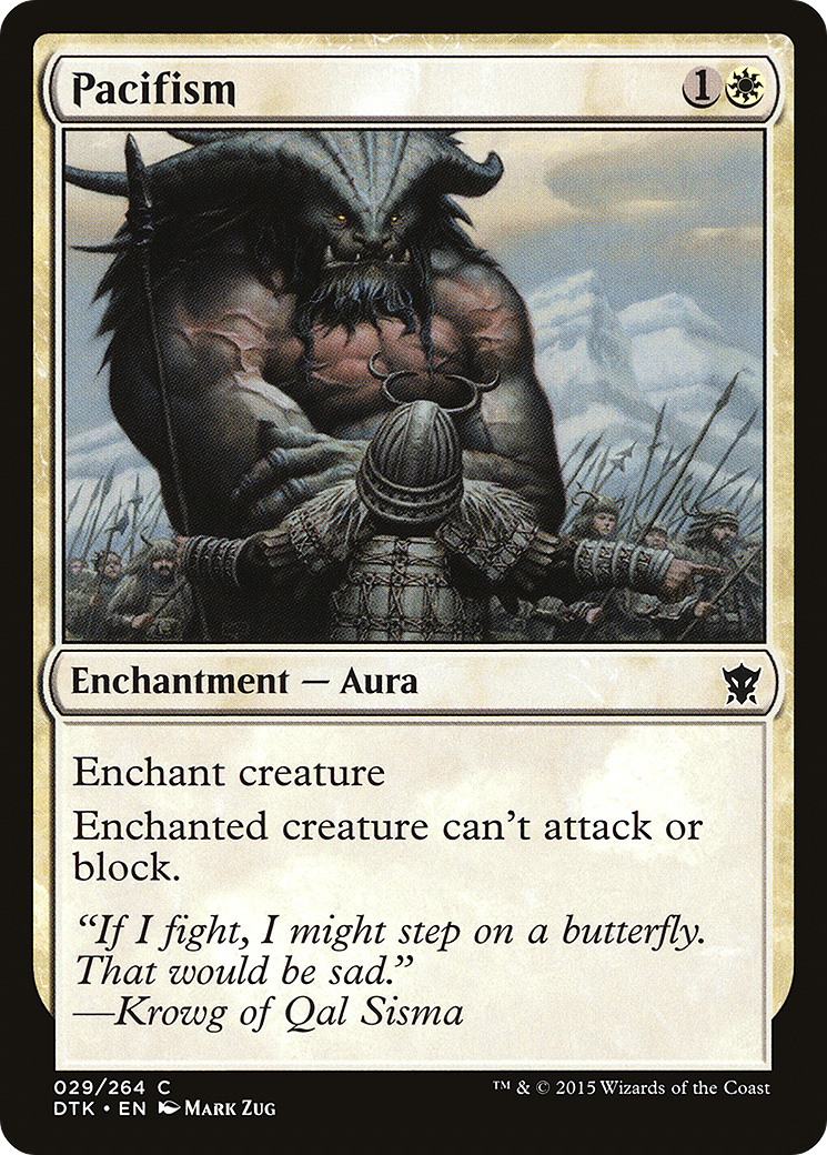 Pacifism (DTK-029) [Dragons of Tarkir] MTG Single Wizards of the Coast