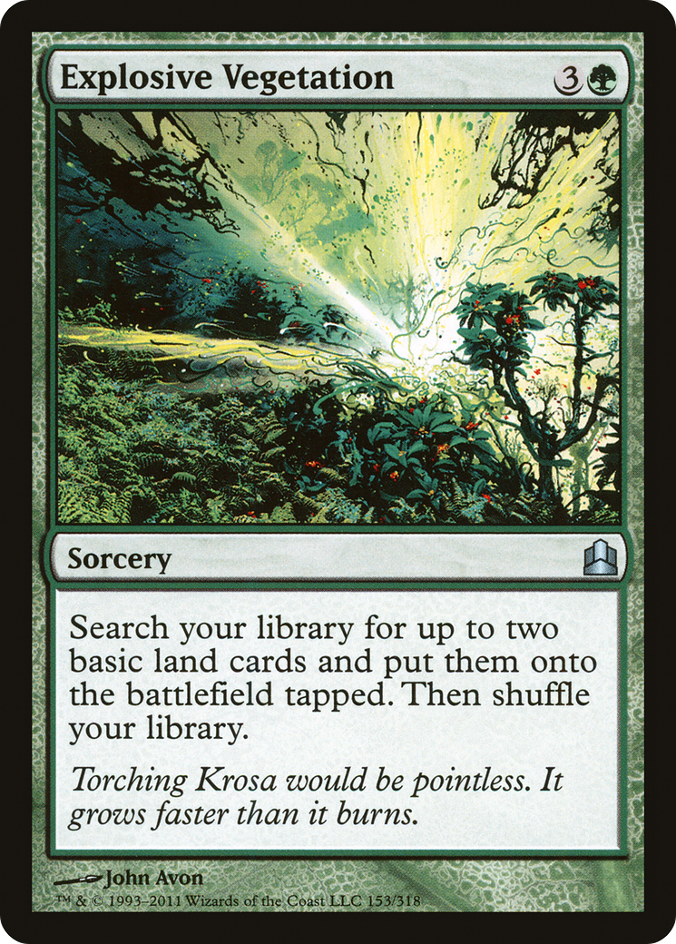 Explosive Vegetation (CMD-153) [Commander 2011] MTG Single Wizards of the Coast