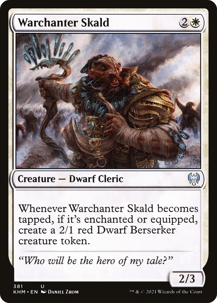 Warchanter Skald (KHM-381) [Kaldheim] MTG Single Wizards of the Coast
