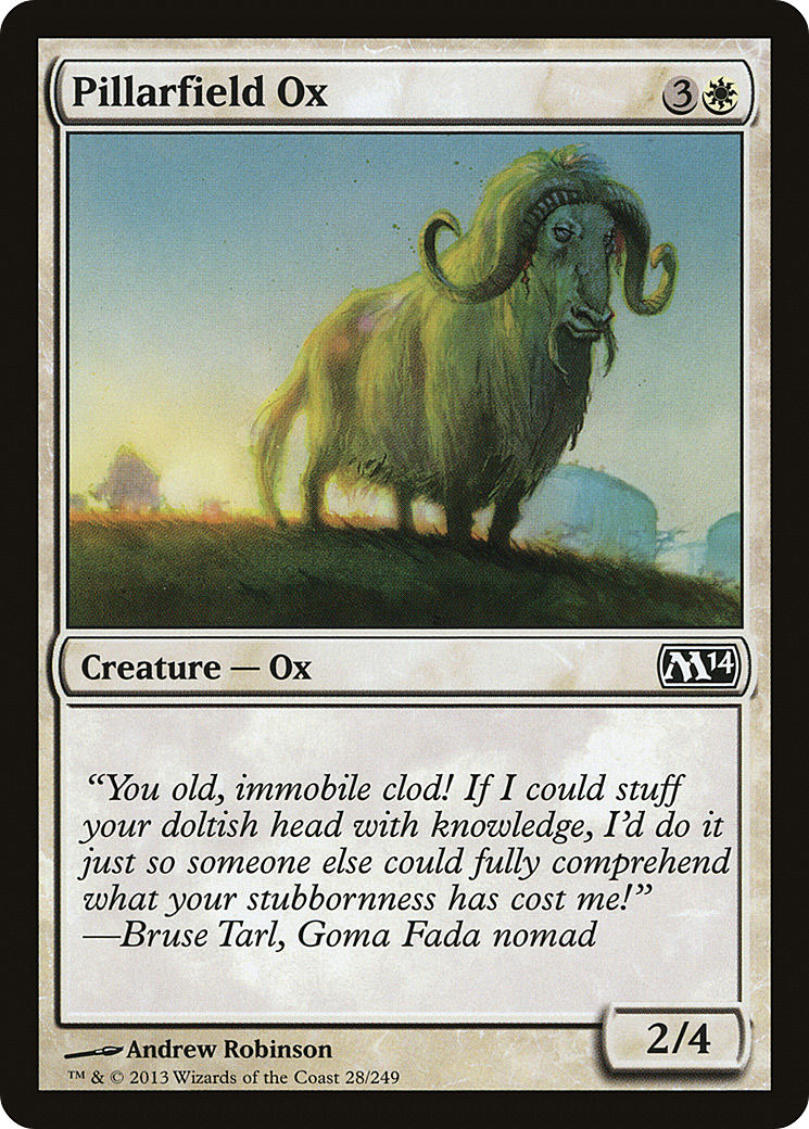 Pillarfield Ox (M14-028) [Magic 2014] MTG Single Wizards of the Coast
