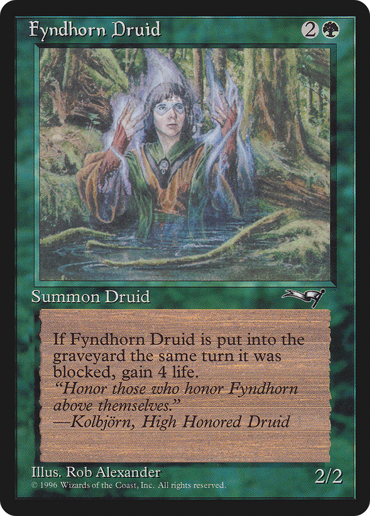 Fyndhorn Druid (ALL-90B) [Alliances] MTG Single Wizards of the Coast