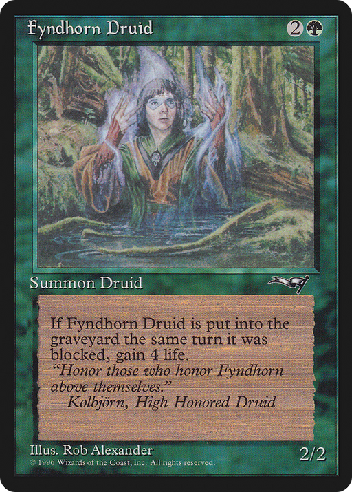 Fyndhorn Druid (ALL-90B) [Alliances] MTG Single Wizards of the Coast