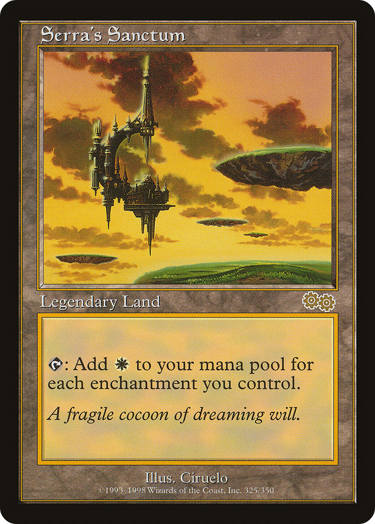 Serra's Sanctum (USG-325) [Urza's Saga] MTG Single Wizards of the Coast