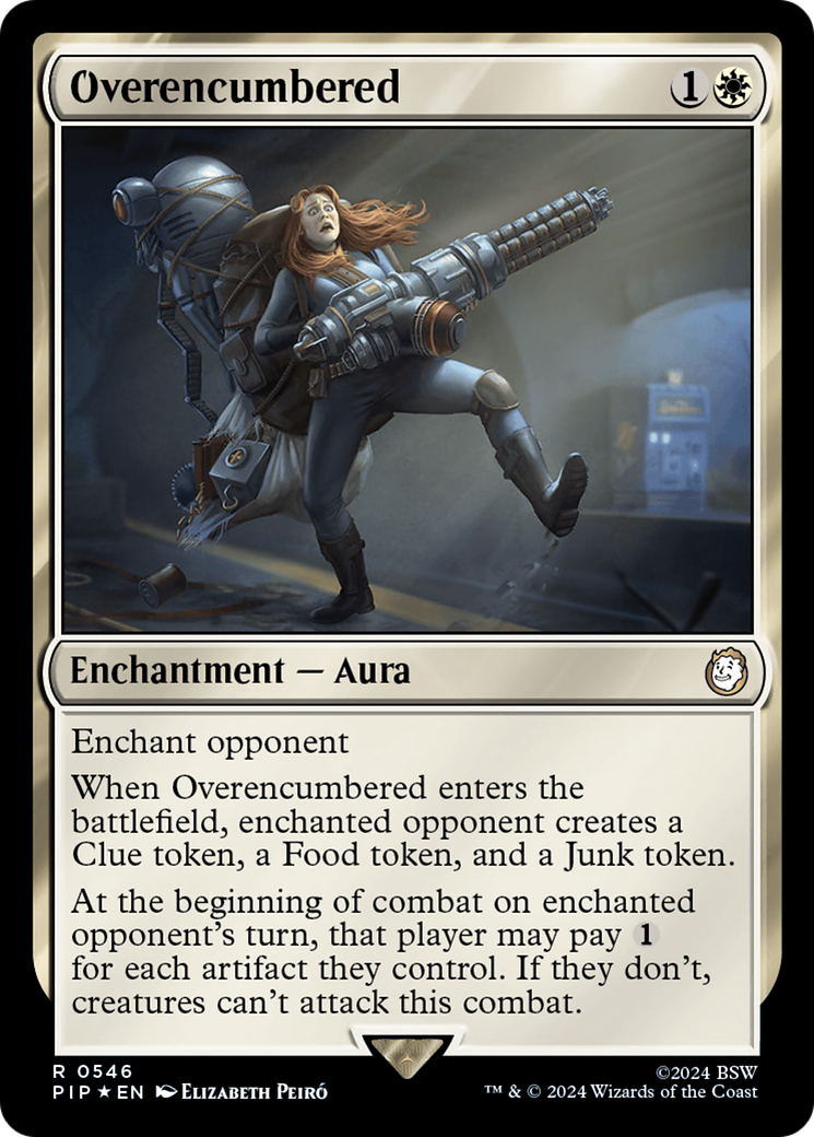 Overencumbered (Surge Foil) (PIP-546) [Fallout] Foil MTG Single Wizards of the Coast