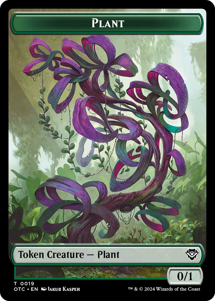Plant // Sand Warrior Double-Sided Token [Tokens] Outlaws of Thunder Junction Commander Tokens MTG Single Magic: The Gathering