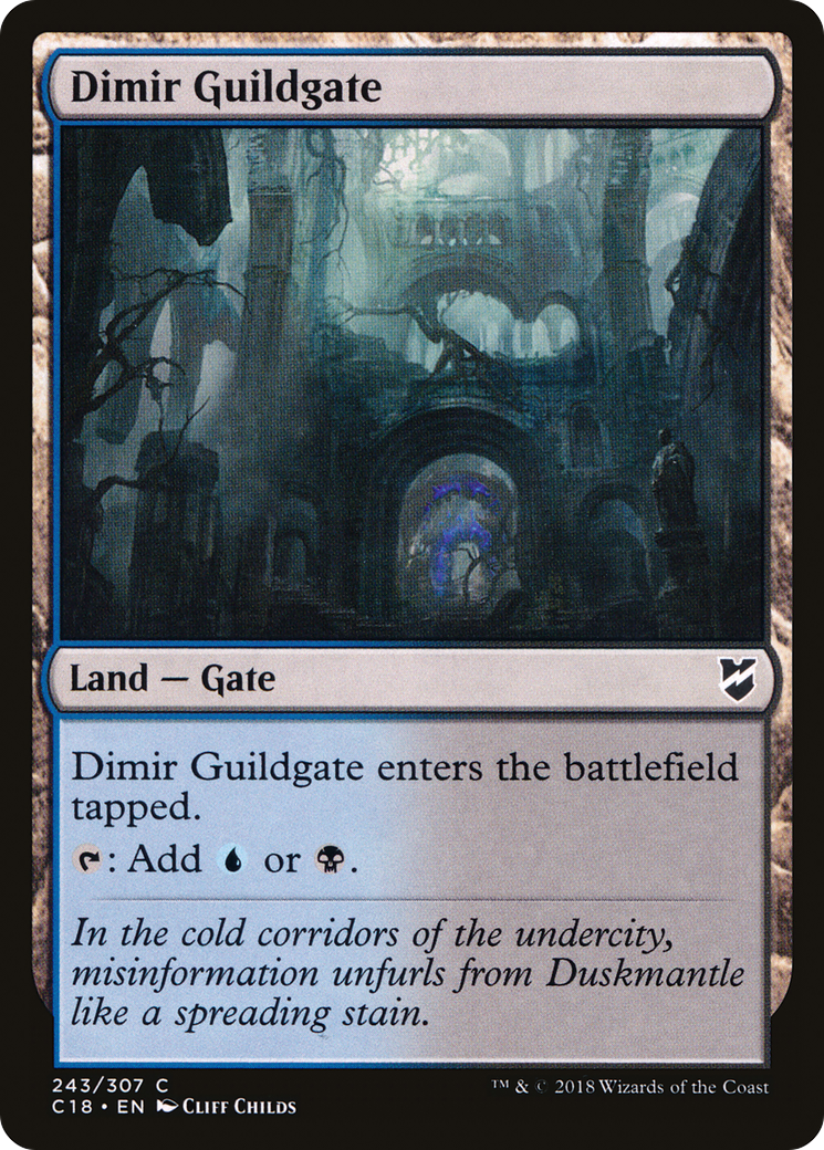Dimir Guildgate (C18-243) [Commander 2018] MTG Single Wizards of the Coast