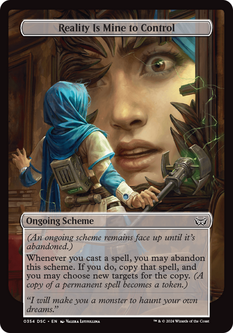 Reality Is Mine to Control (Full Art) (A:DSC-354) [Duskmourn: House of Horror Commander] MTG Single Wizards of the Coast