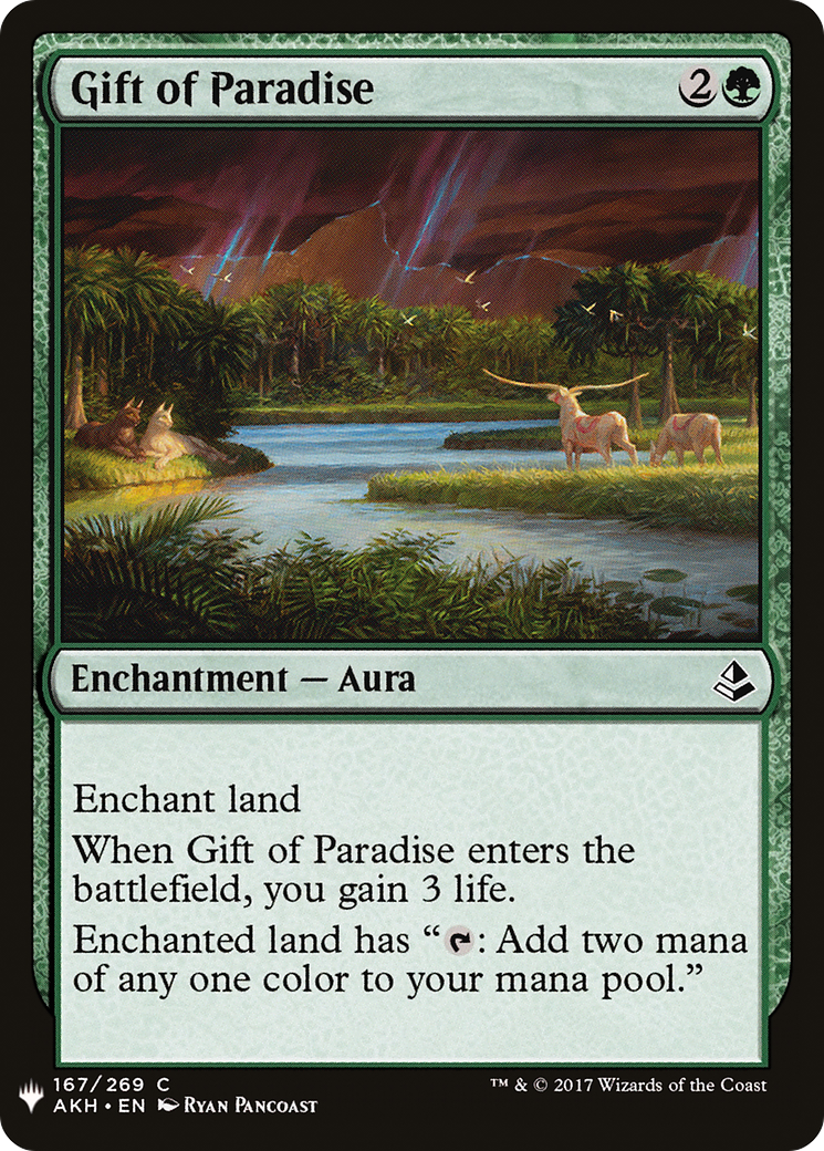 Gift of Paradise (LIST-AKH-167) [Mystery Booster] The List MTG Single Wizards of the Coast