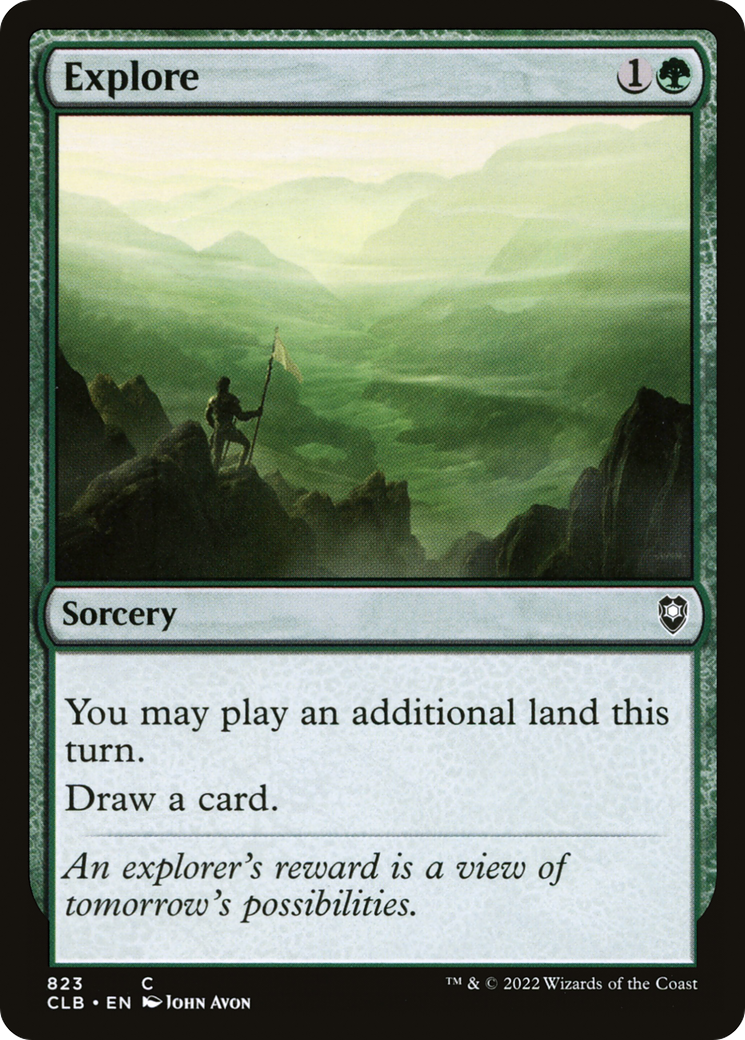 Explore (CLB-823) [Commander Legends: Battle for Baldur's Gate] MTG Single Wizards of the Coast