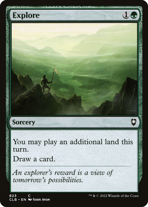 Explore (CLB-823) [Commander Legends: Battle for Baldur's Gate] MTG Single Wizards of the Coast