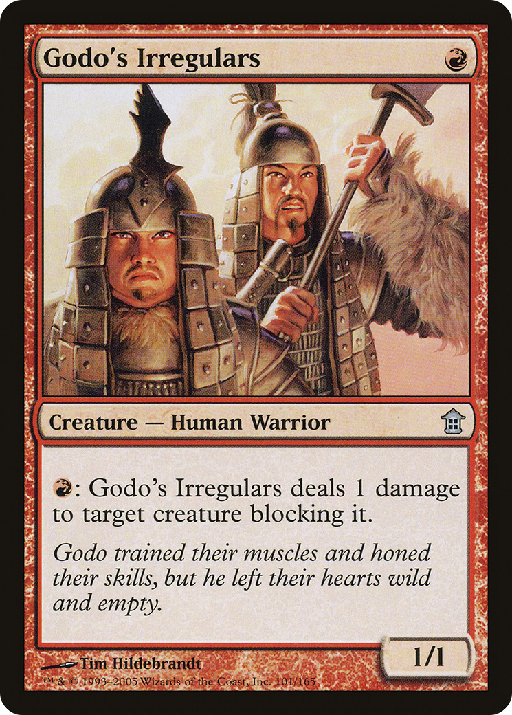 Godo's Irregulars (SOK-101) [Saviors of Kamigawa] MTG Single Wizards of the Coast