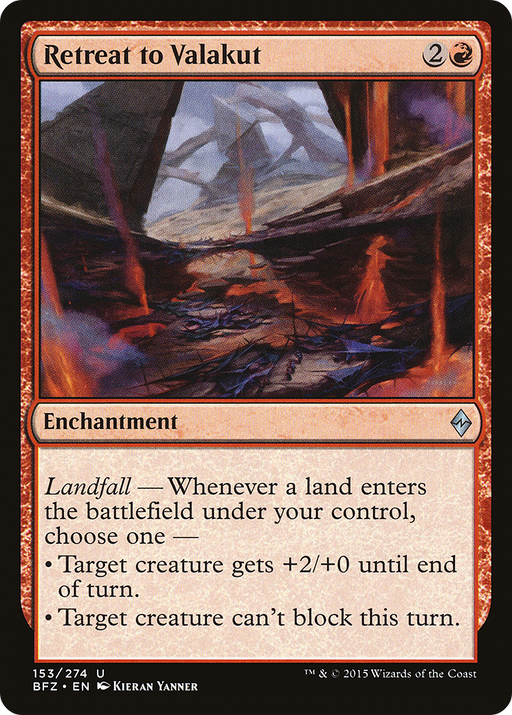 Retreat to Valakut (BFZ-153) [Battle for Zendikar] Foil MTG Single Wizards of the Coast