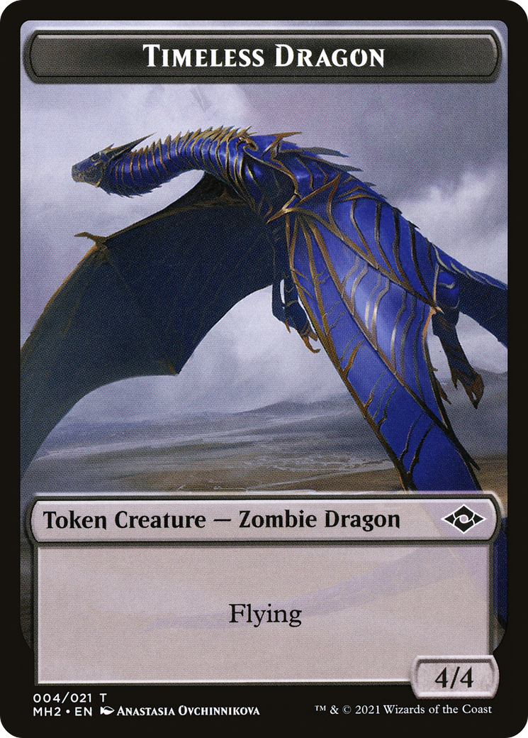Timeless Dragon (TMH2-004) [Tokens] Modern Horizons 2 Tokens MTG Single Wizards of the Coast