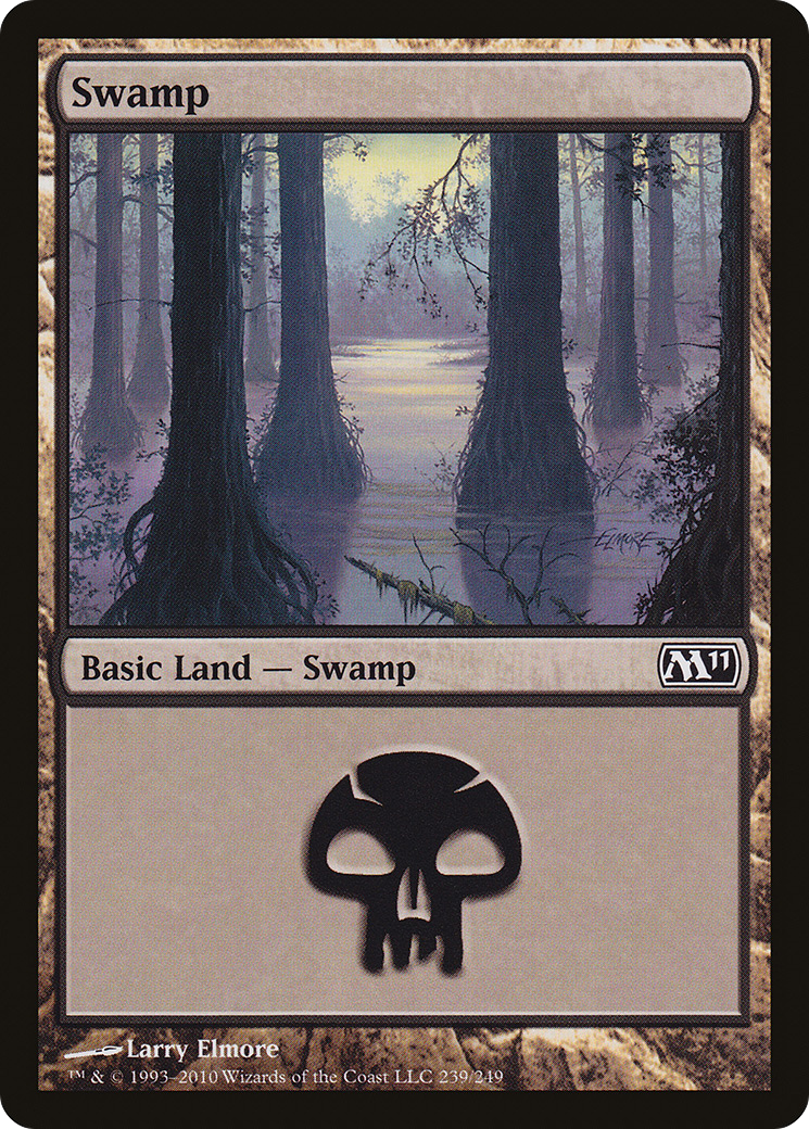 Swamp (239) (M11-239) [Magic 2011] MTG Single Wizards of the Coast