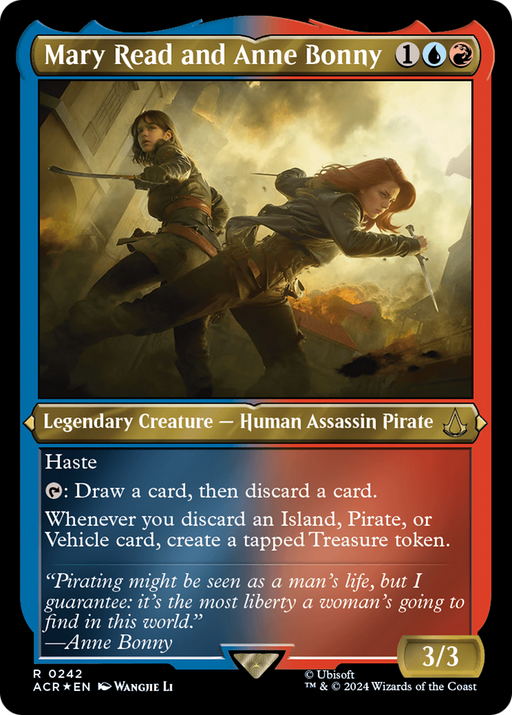 Mary Read and Anne Bonny (ACR-242) [Assassin's Creed] Etched Foil MTG Single Wizards of the Coast