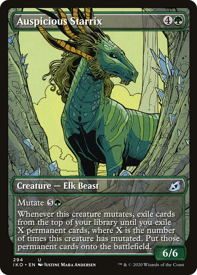 Auspicious Starrix (IKO-294) [Ikoria: Lair of Behemoths] (Showcase) MTG Single Wizards of the Coast
