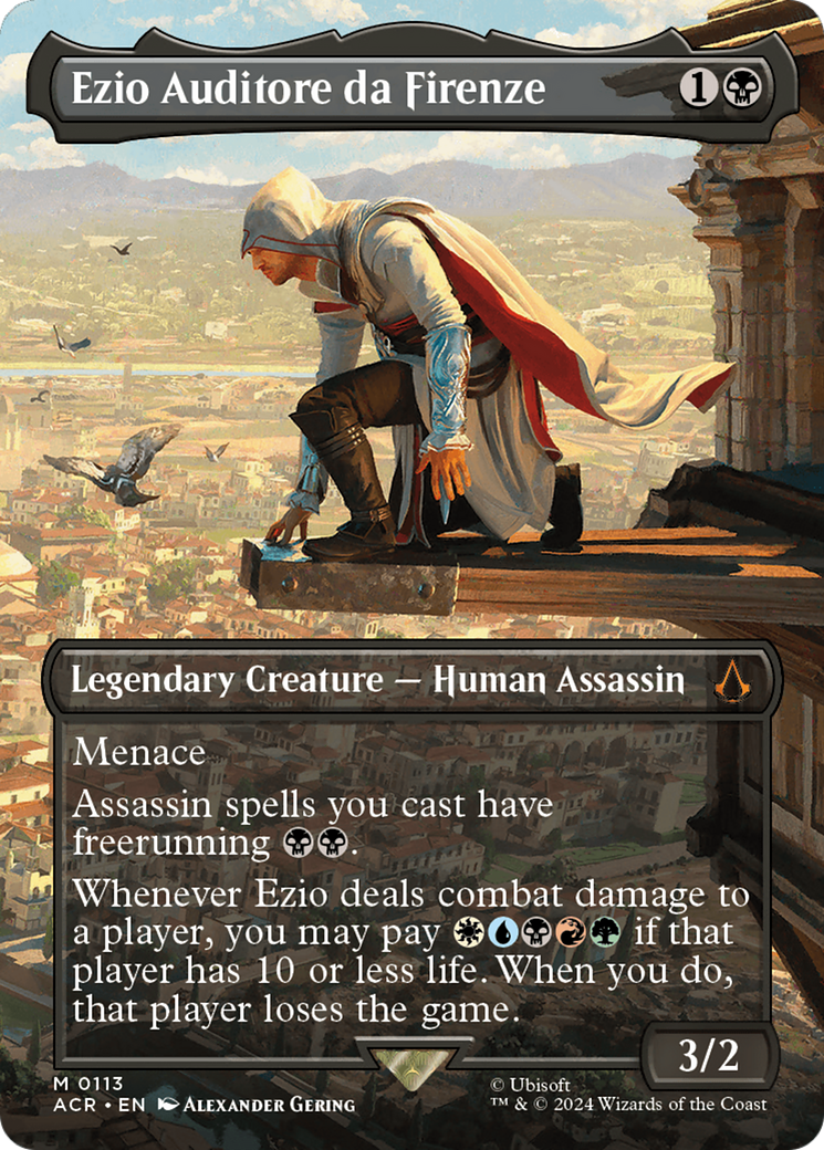 Ezio Auditore da Firenze (ACR-113) [Assassin's Creed] (Borderless) MTG Single Wizards of the Coast