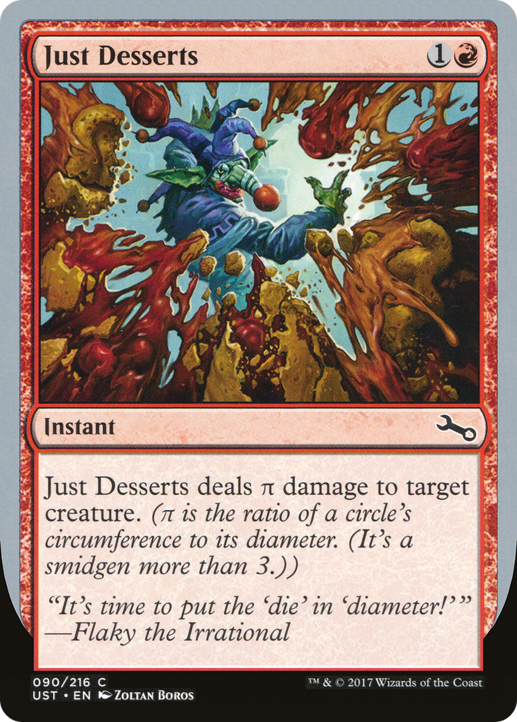 Just Desserts (UST-090) [Unstable] Foil MTG Single Wizards of the Coast