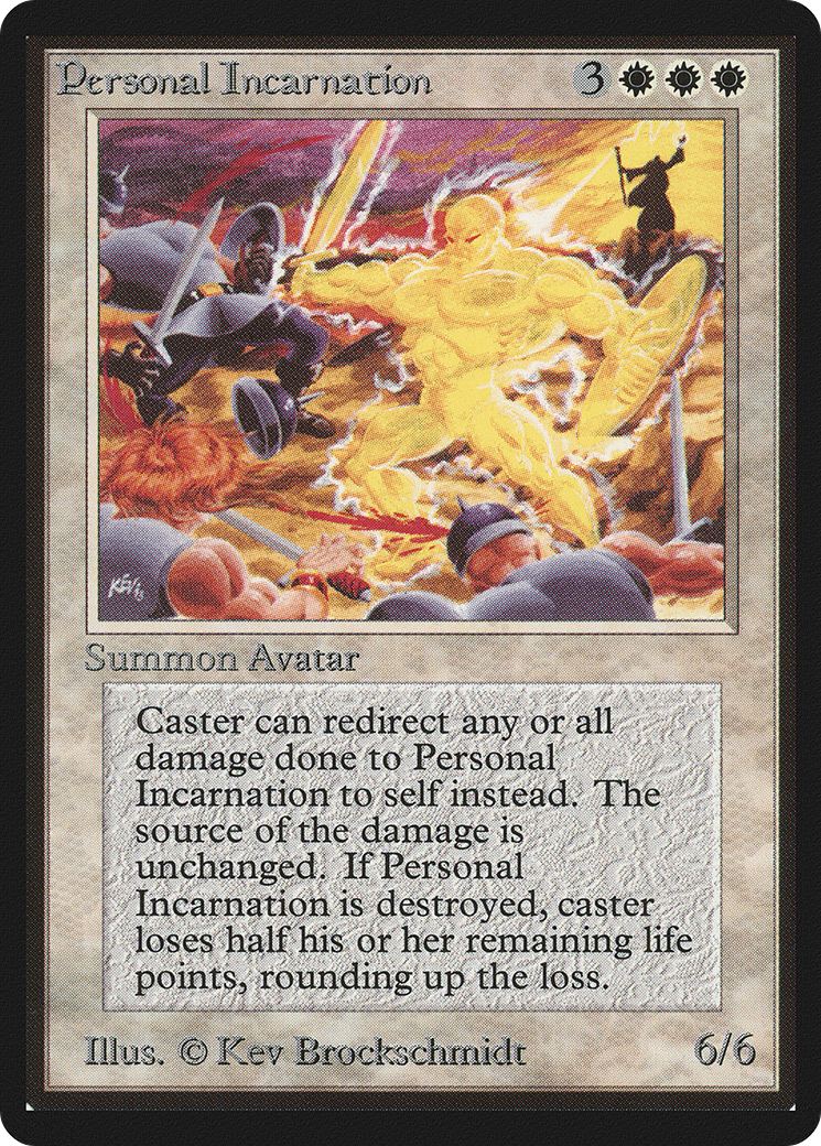 Personal Incarnation (LEB-) [Oldschool] Limited Edition Beta MTG Single Wizards of the Coast