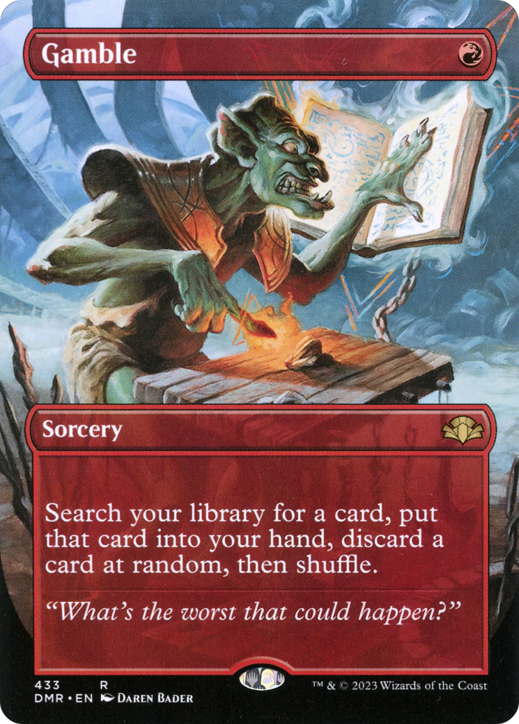 Gamble (DMR-433) [Dominaria Remastered] (Borderless) MTG Single Wizards of the Coast