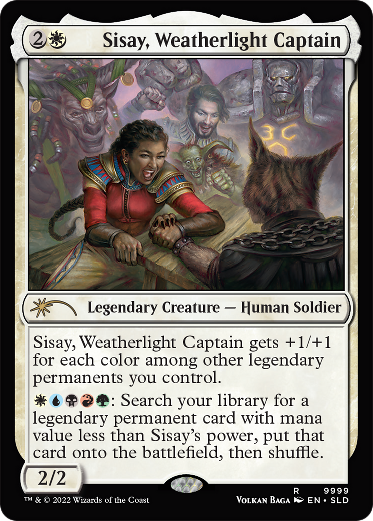 Sisay, Weatherlight Captain (SLD-9999) [Secret Lair] Drop Foil MTG Single Wizards of the Coast